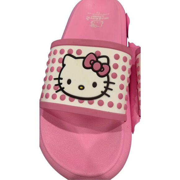Hello Kitty by Sanrio Women's EVA Beach Slide Sandals pink  size 11 - Picture 7 of 10